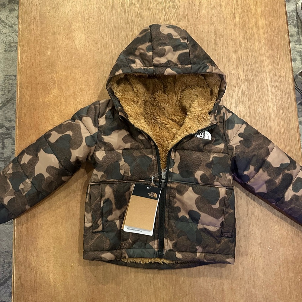 NWT North Face Brown Camouflage Jacket